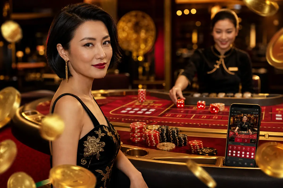 77myr Casino meja baccarat dealer live